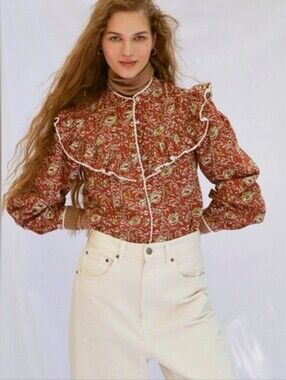 Sonmer Dorthy Blouse Terracotta Medium